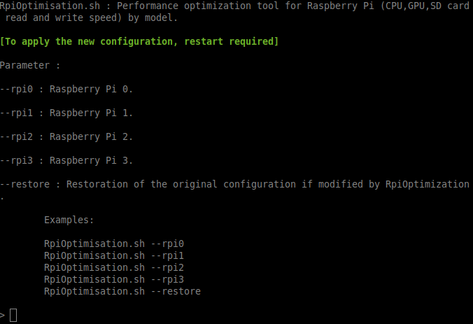 RpiOptimisation